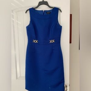Blue lined dress. Size 8, fits more like a 6/8.